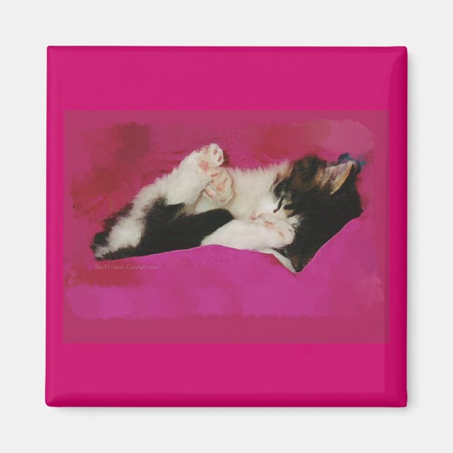 Schlampe Kitten in Pink Magnet (Vorne)