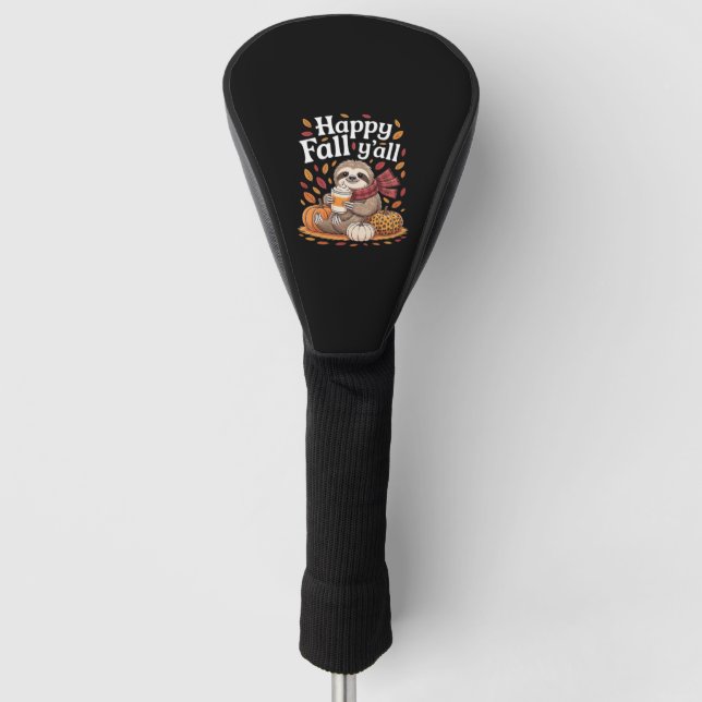 Schlampe mit Kürbisgewürz fröhlicher Herbst Golf Headcover (Vorderseite)