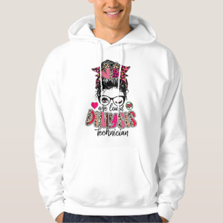 Schlampiger-Bun-Ein-Liebster-Dialyse-Techniker-Val Hoodie