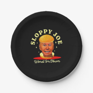 Schlampiger Joe Biden Anti Präsident Pappteller
