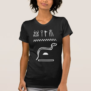 Schlange, Ägyptischer Hieroglyph T-Shirt