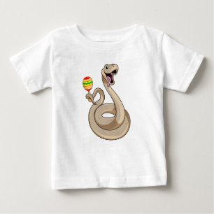 Schlange als Musiker mit Maracas Baby T-shirt