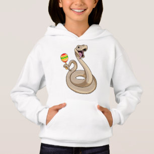 Schlange als Musiker mit Maracas Hoodie