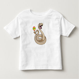Schlange als Musiker mit Maracas Kleinkind T-shirt