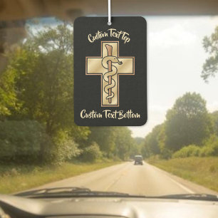 Schlange auf Kreuz Autolufterfrischer