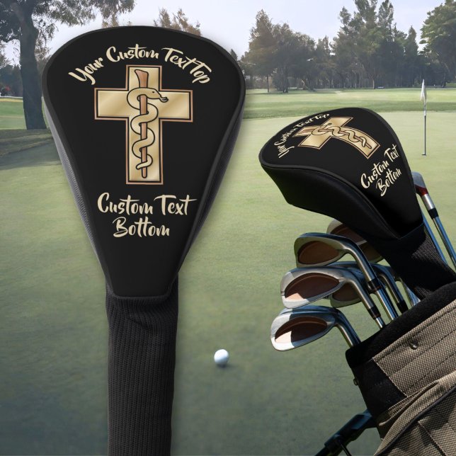 Schlange auf Kreuz Golf Headcover (Von Creator hochgeladen)