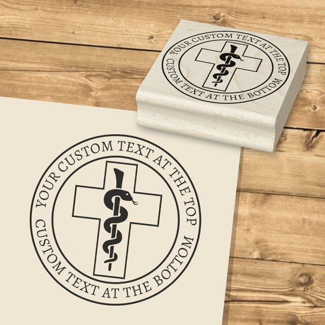 Schlange auf Kreuz Gummistempel (Von Creator hochgeladen)