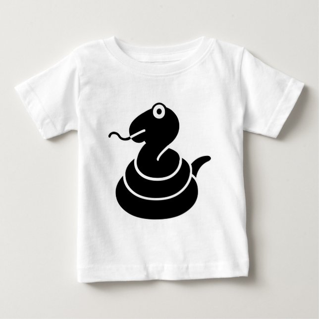 Schlange Baby T-shirt (Vorderseite)