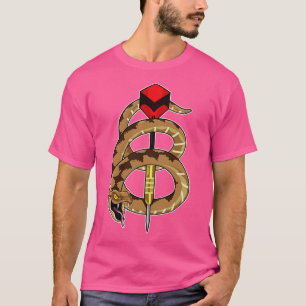 Schlange bei Darts mit Kunst 1 T-Shirt