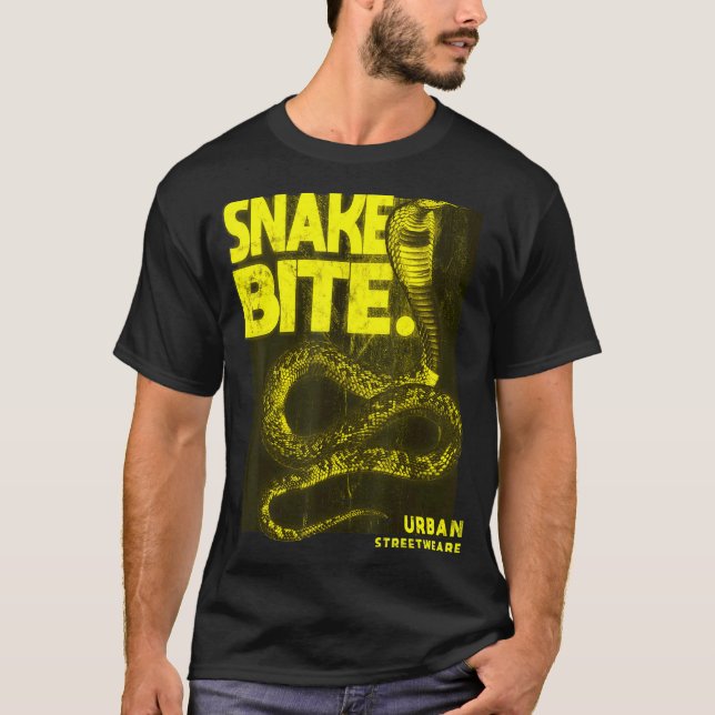 Schlange Bite Urban Streetwear 3 T-Shirt (Vorderseite)