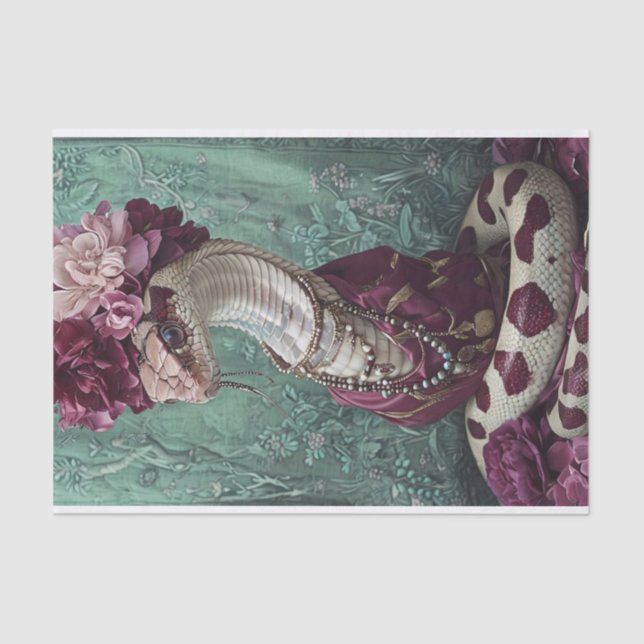 Schlange Blume Seidenpapier (Vorderseite)