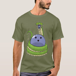 Schlange Bowling Bowling T-Shirt