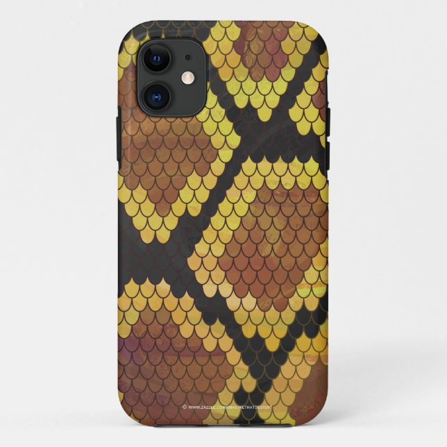 Schlange Brown und Gold Print Case-Mate iPhone Hülle (Rückseite)