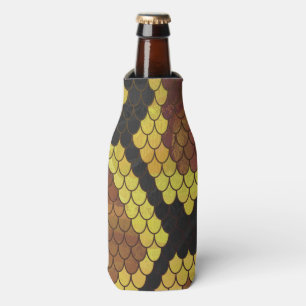 Schlange Brown und Gold Print Flaschenkühler