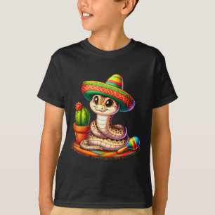 Schlange cinco de mayo Reptilienliebhaber Sombrero T-Shirt