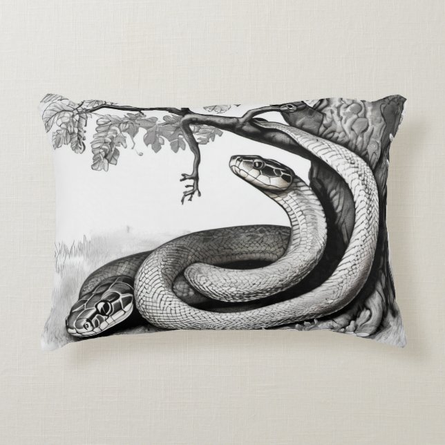 Schlange Dekokissen (Vorderseite)