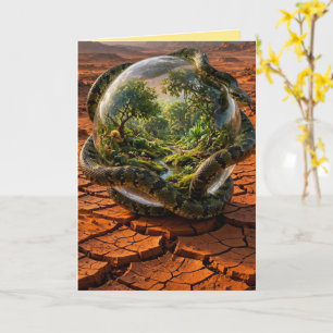 Schlange & die Sphäre von Eden Surrealer Traumland Karte