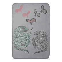 Schlange Druck Bath Mat