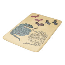 Schlange Druck Bath Mat