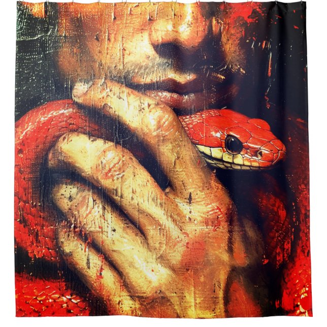 Schlange Duschvorhang (Vorderseite)