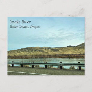 Schlange Fluss, Baker Landkreis, Oregon Postkarte