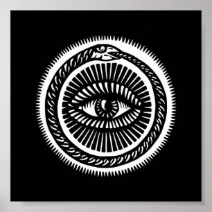 Schlange frisst ihren eigenen Schwanz Poster