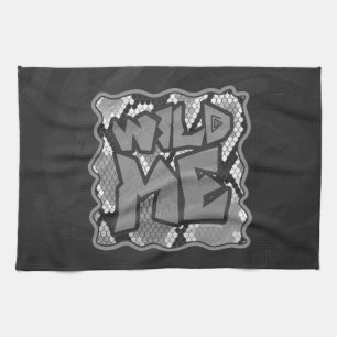 Schlange Gelb und Gold Print Handtuch