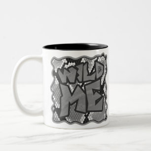 Schlange Gelb und Gold Print Zweifarbige Tasse