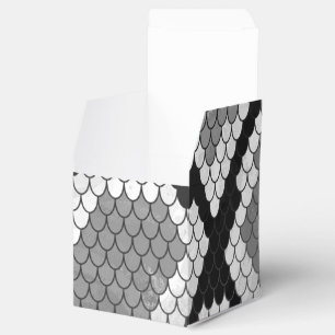 Schlange Grau und leicht Grau drucken Geschenkschachtel