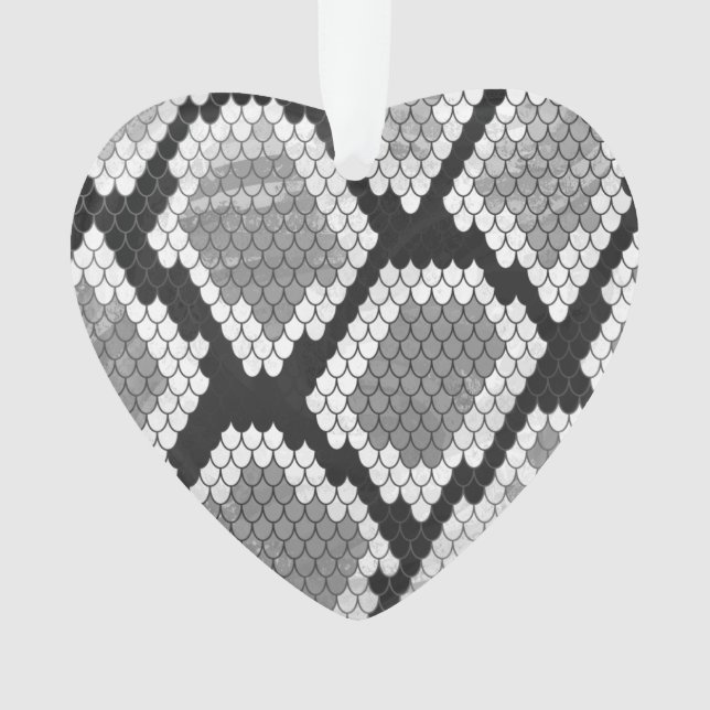 Schlange Grau und leicht Grau drucken Ornament (Vorderseite)