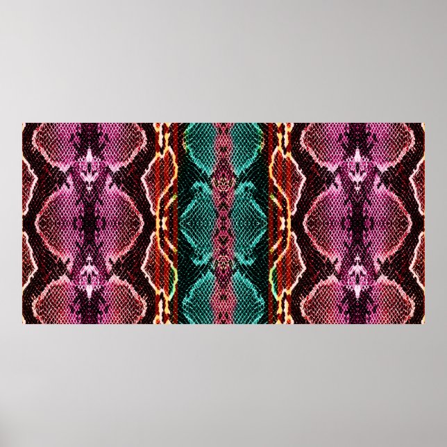 Schlange Haut drucken. Schlange Muster. Tierdruck. Poster (Vorne)