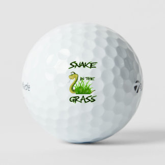Schlange im Gras Golfball