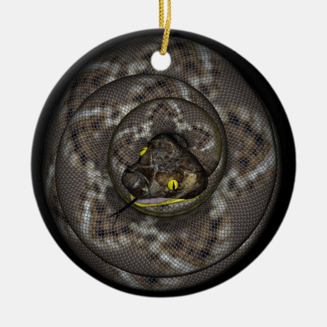 Schlange Keramik Ornament (Vorne)