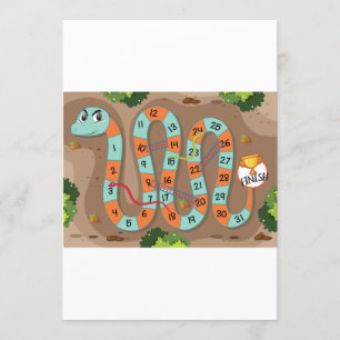 Schlange Ladder Game Einladung