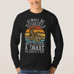 Schlange Männer Frauen Schlange Muster Anaconda Re T-Shirt