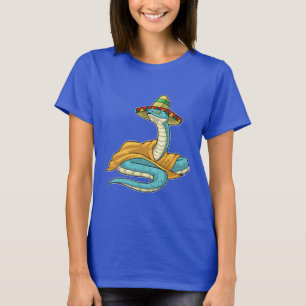 Schlange mexikanischer Hut T-Shirt