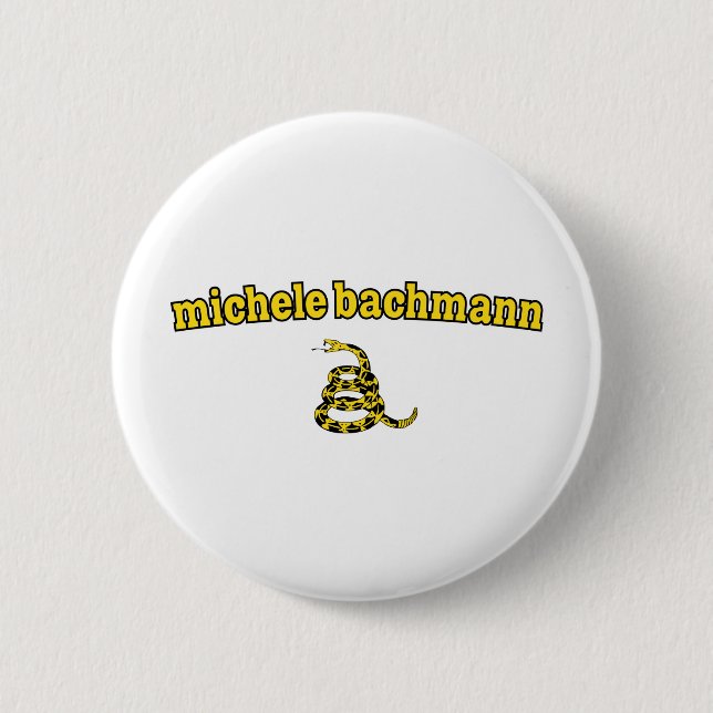 Schlange Michele Bachmann Gadsden Button (Vorderseite)