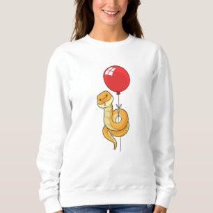 Schlange mit Ballon Sweatshirt