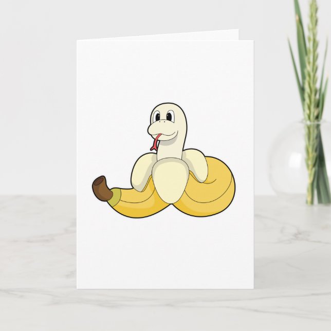 Schlange mit Banana Karte (Vorderseite)