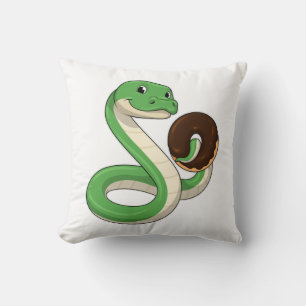 Schlange mit Donut Kissen