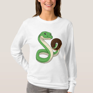 Schlange mit Donut T-Shirt