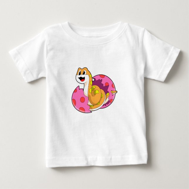 Schlange mit Ei Baby T-shirt (Vorderseite)
