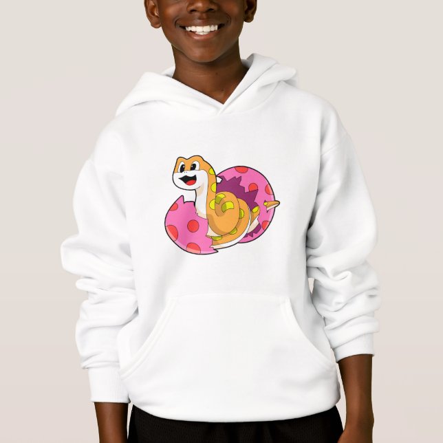 Schlange mit Ei Hoodie (Vorderseite)