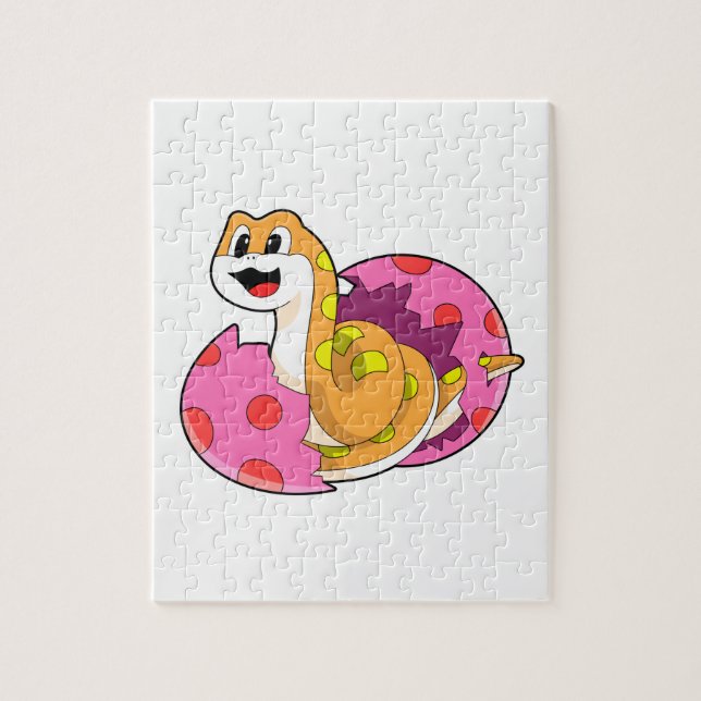 Schlange mit Ei Puzzle (Vertikal)