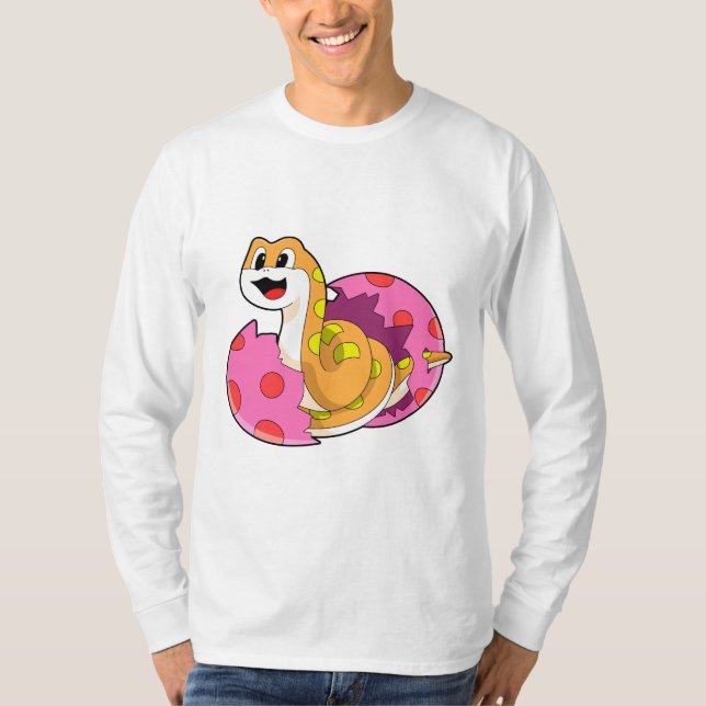Schlange mit Ei T-Shirt (Vorderseite)
