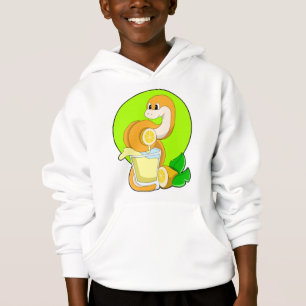 Schlange mit Lemonsglas Hoodie