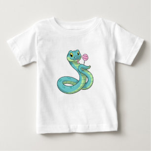 Schlange mit Lollipop Baby T-shirt