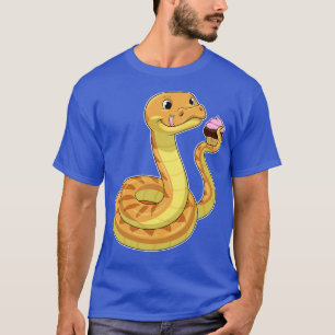 Schlange mit Muffin T-Shirt