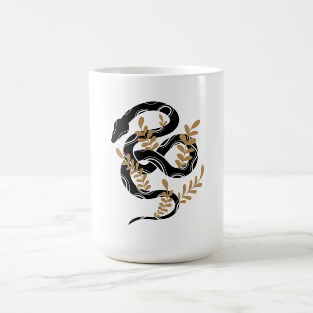Schlange mit Pflanze Kaffeetasse (Mittel)