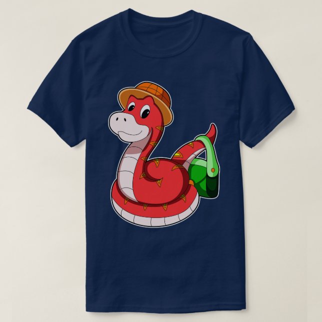 Schlange mit Purse Hat T-Shirt (Design vorne)